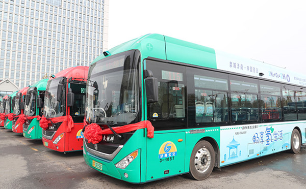潍柴40辆氢燃料电池公交车投放济南